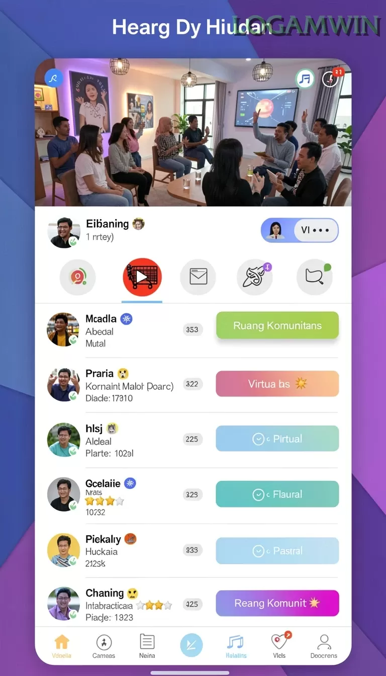 Cuplikan layar DNASLOT — menu navigasi